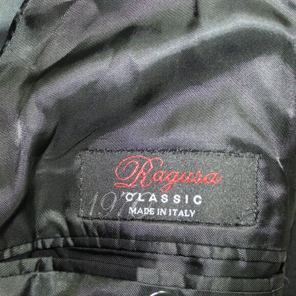 Luxury Italian Made Ragusa Men's Size XL Black Breschi Pure Cashmere Coat - Picture 4 of 8